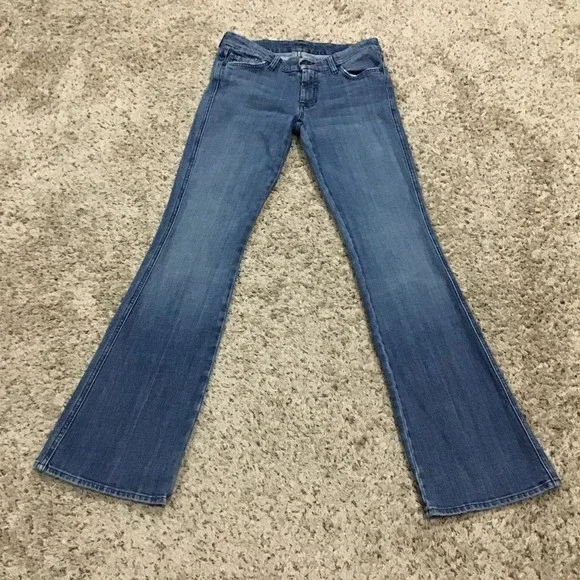 7 For All Mankind Women's Jeans size 29w Bootcut Y2K Great Details - Picture 13 of 14
